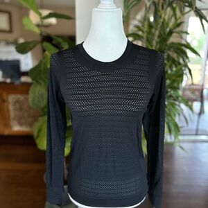 Lululemon Athletica Black Breeze By Long Sleeve Top